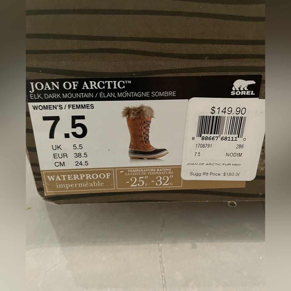 Sorel Joan of  Artic boots size 7.5 Snow/Ski - Picture 4 of 6
